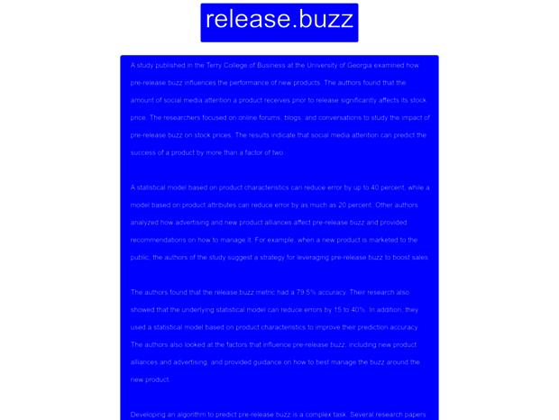 release.buzz