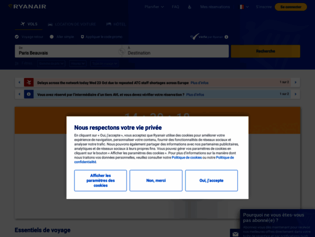 Bienvenue Au Ryanair.fr Page - Ryanair.