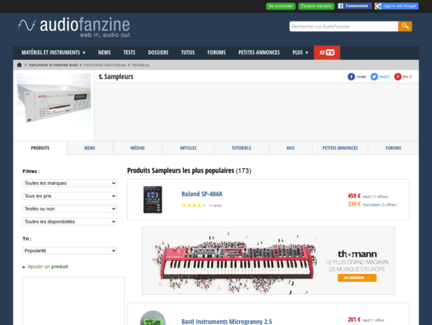 sampleur.audiofanzine.com