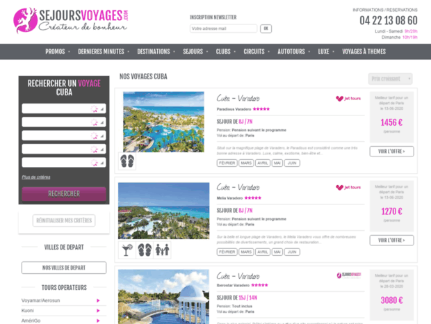 sejoursvoyagescuba.com