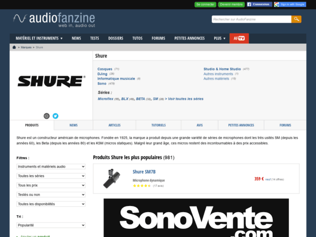 shure.audiofanzine.com