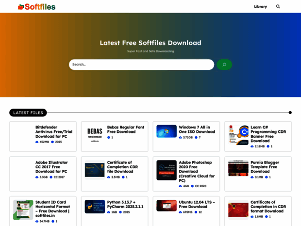 Bienvenue au softfiles.in page - Home - Softfiles.in.