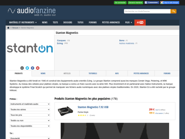 stanton-magnetics.audiofanzine.com