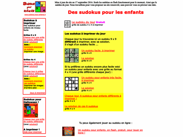 sudokus.pour-enfants.fr