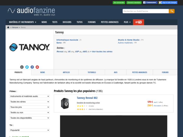 tannoy.audiofanzine.com