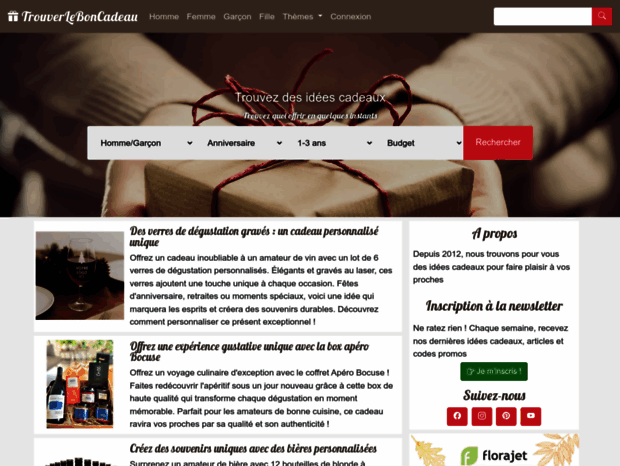 trouverleboncadeau.com