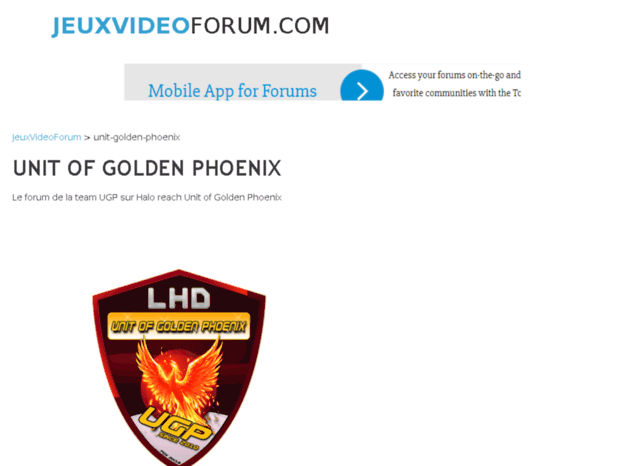 unit-golden-phoenix.jeuxvideoforum.com