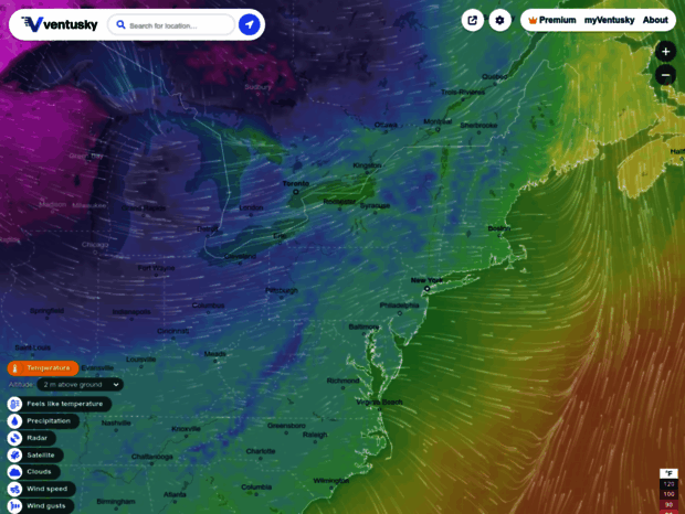 Bienvenue Au Ventusky.com Page - Ventusky - Wind, Rain And Temperature ...