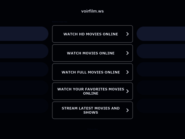 Bienvenue au voirfilm.ws page