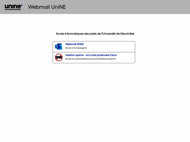 webmail.unine.ch