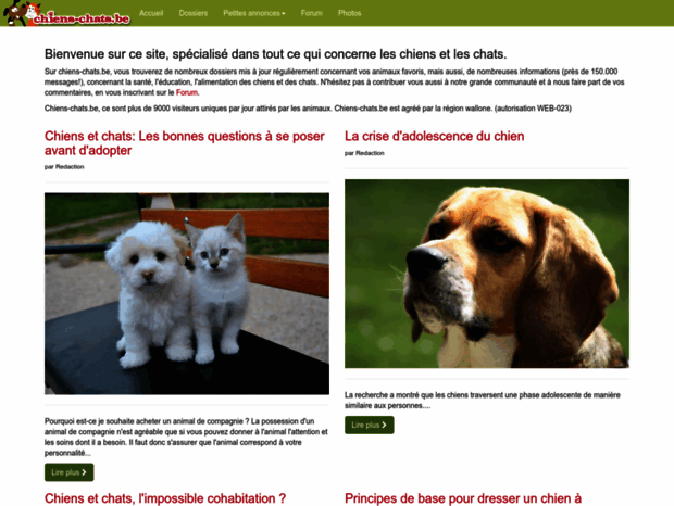 wwww.chiens-chats.be