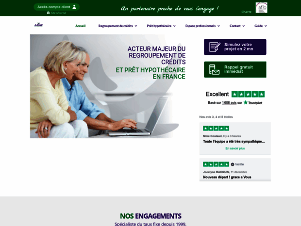 Araf R Bienvenue au araf.fr page - ARAF - Regroupement de crédits et prêts ...