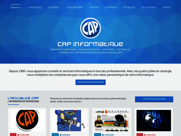 Bienvenue au capinformatique.com page - CAP Informatique - Logiciels ...
