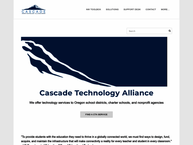 Bienvenue au cascadetech.org page - Home.