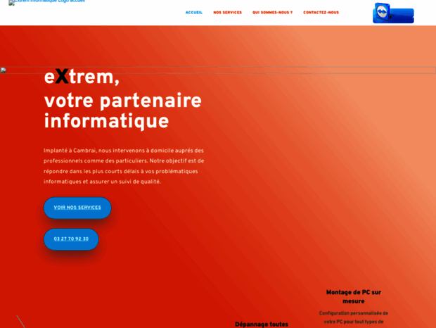 Extrem User Bienvenue au extrem.fr page - Extrem Informatique | Votre partenaire ...