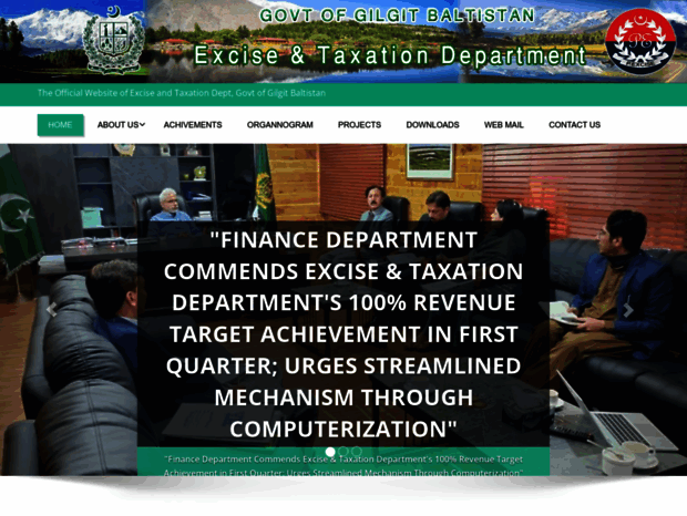 Bienvenue au gbexcise.gov.pk page - The Official Website of Excise and ...
