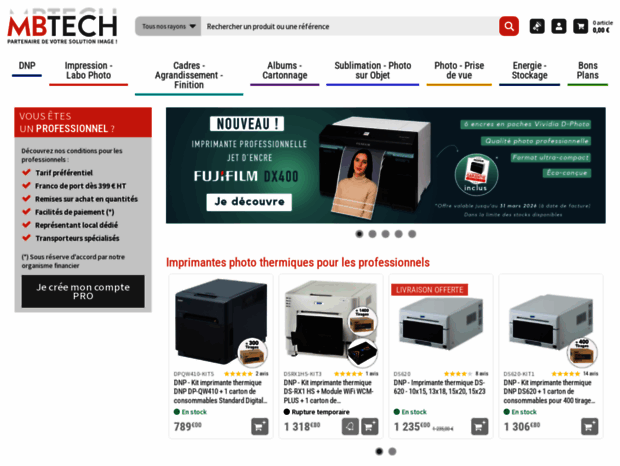 Mbtech Filter Bienvenue au mbtech.fr page - MB TECH - Vente Matériel d'Impression ...