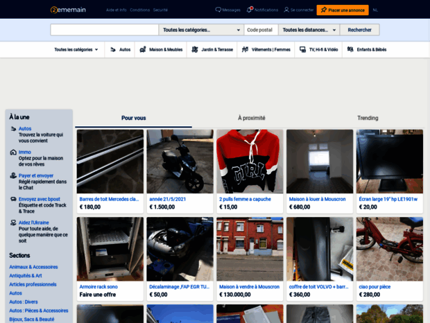 Bienvenue au secondemain.fr page - ② 2ememain - La bonne adresse pour ...