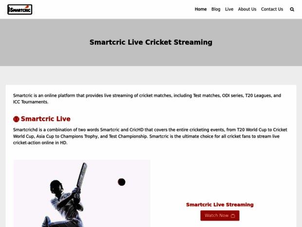 Bienvenue au smartcrichd page smartcric live cricket watch