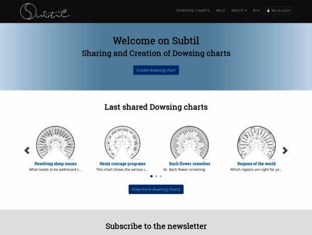 Subtil Language Bienvenue au subtil.net page - Subtil - Sharing and Creation of Dowsing ...