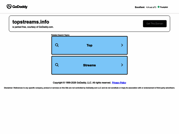 Bienvenue au topstreams.info page