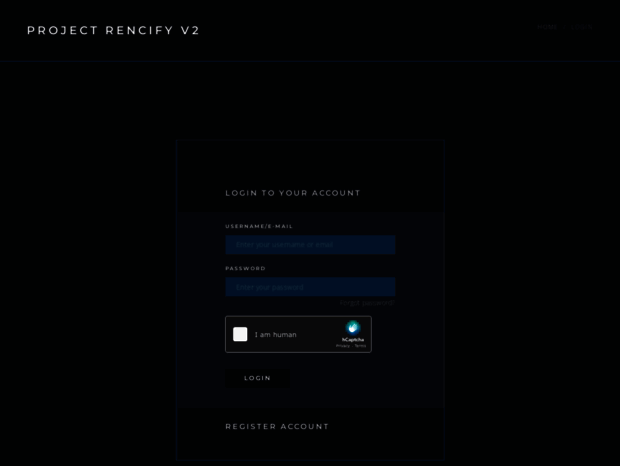 Project Rencify Icon Bienvenue au v2.rencify.net page - Project Rencify | Login.